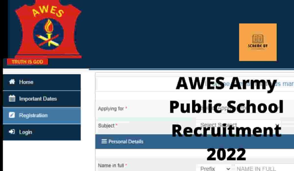 AWES Army Public School Recruitment 2022