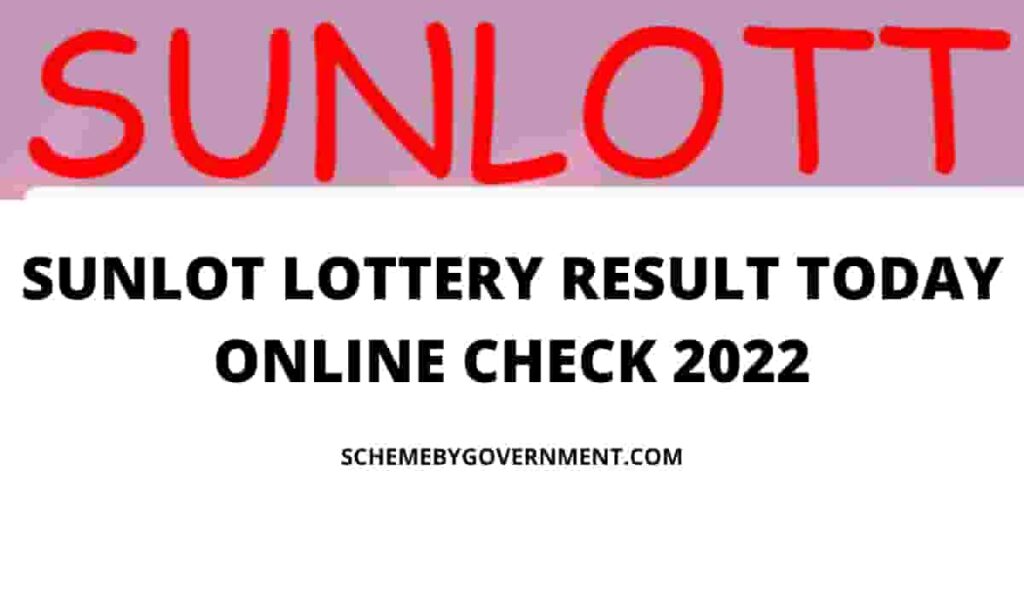 Sunlot Lottery Result Today
