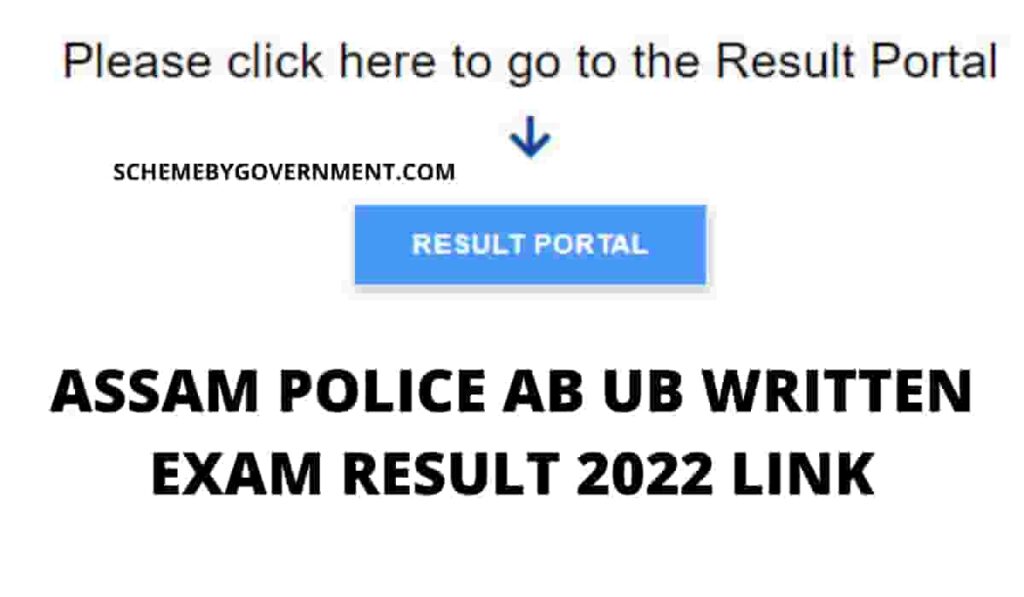 Assam Police AB UB Written Exam Result 2022